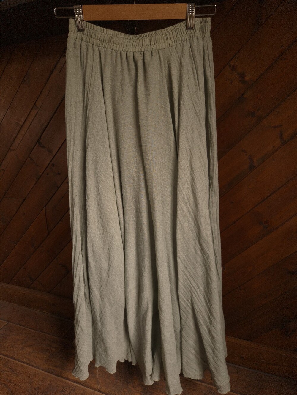 Flowy Sage Skirt, M